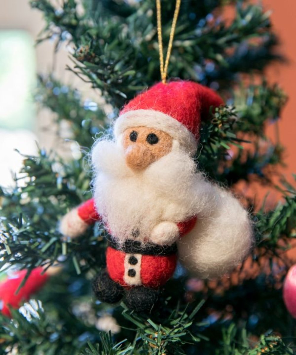 Christmas wool felt decoration (made in Nepal)