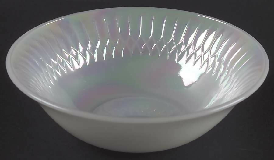 Federal Glass Dessert Bowl: Moonglow Iridescent