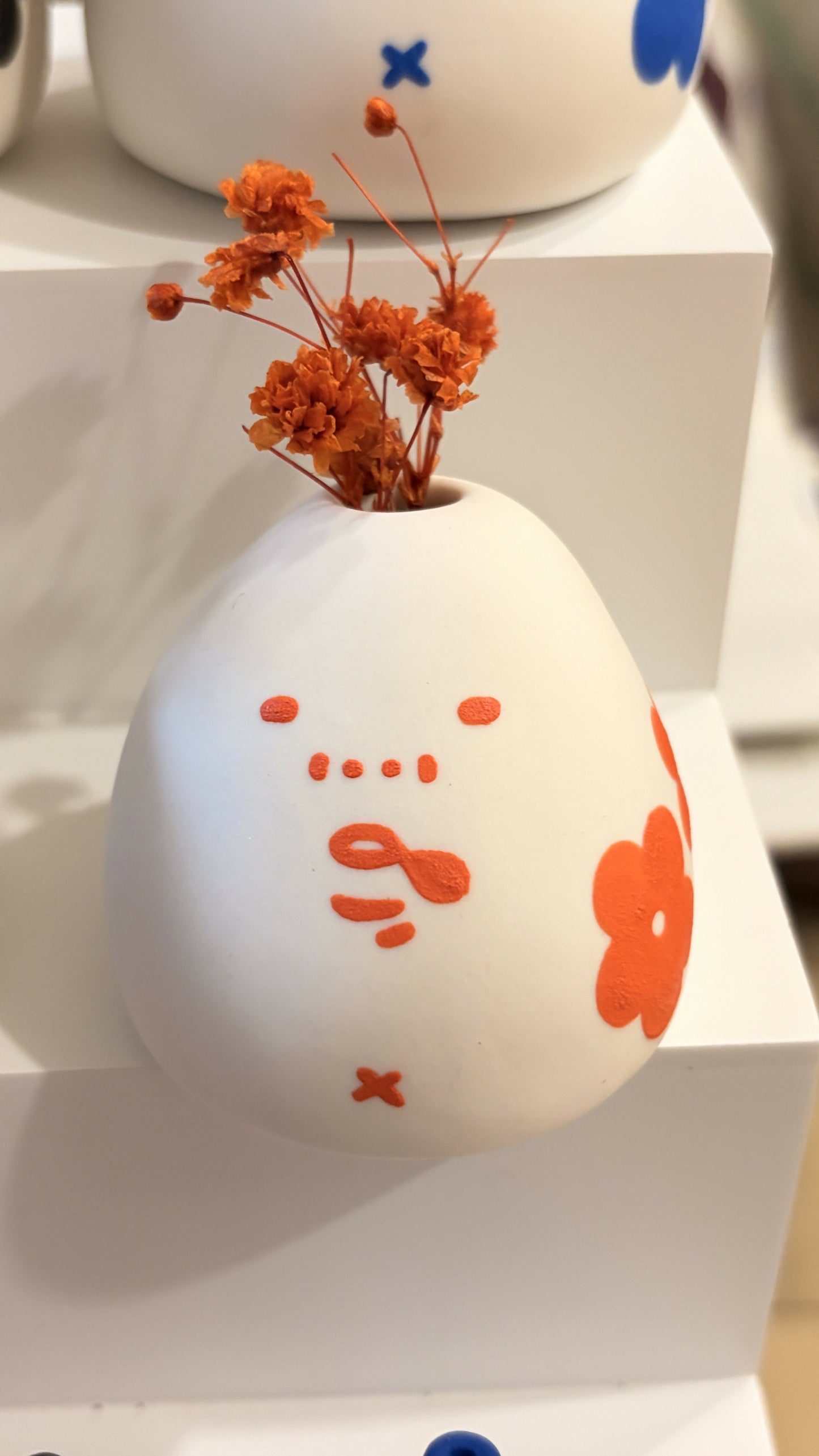 小花器-橘