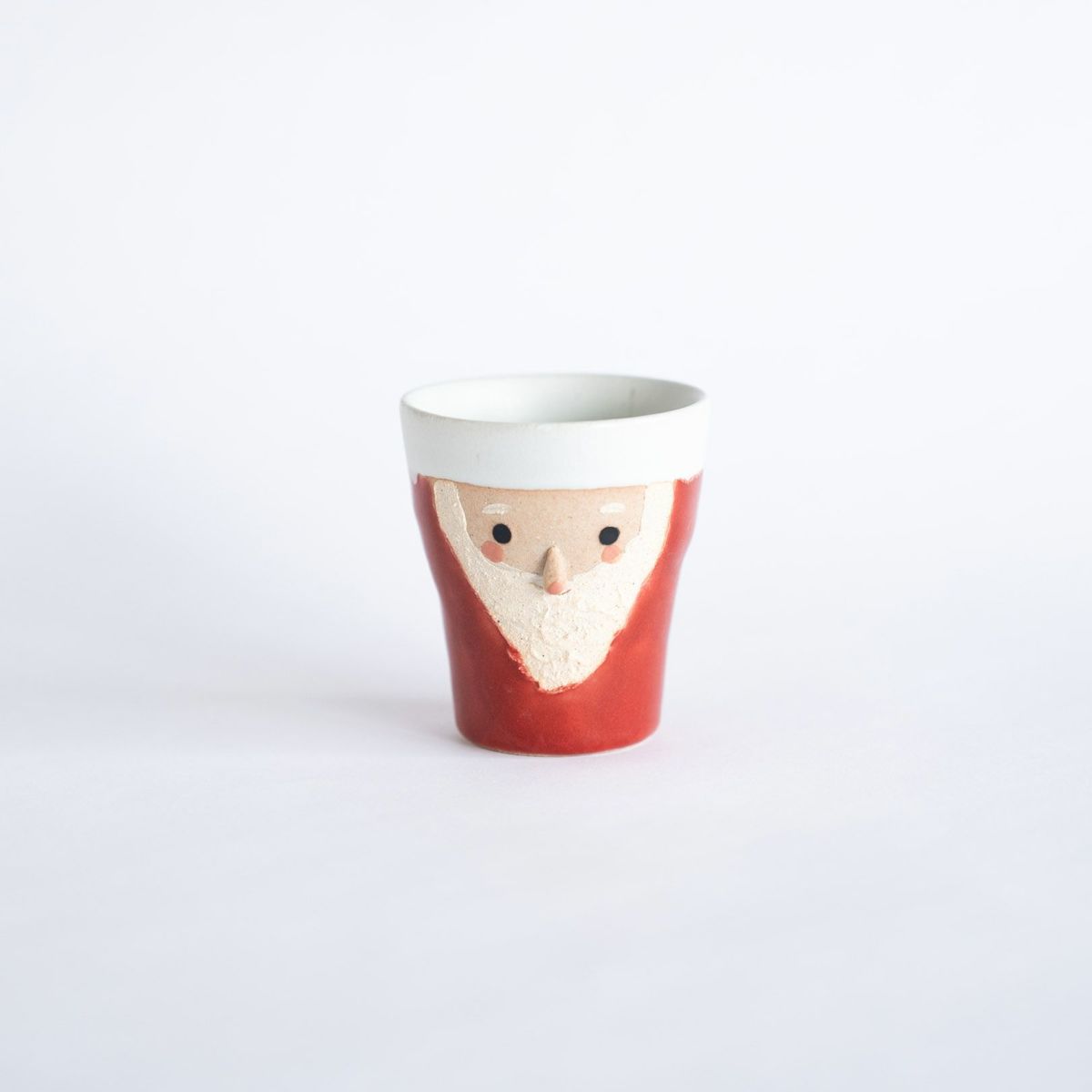 Mingshan Kiln Shigaraki ware Santa Claus small cup