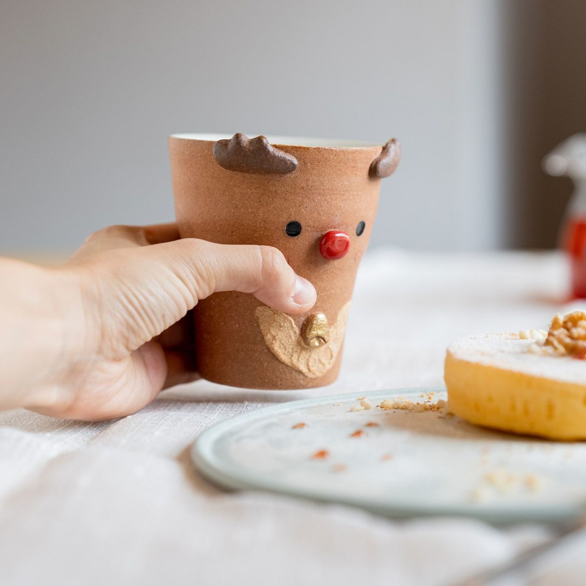 Mingshan Kiln Shigaraki Reindeer Cup
