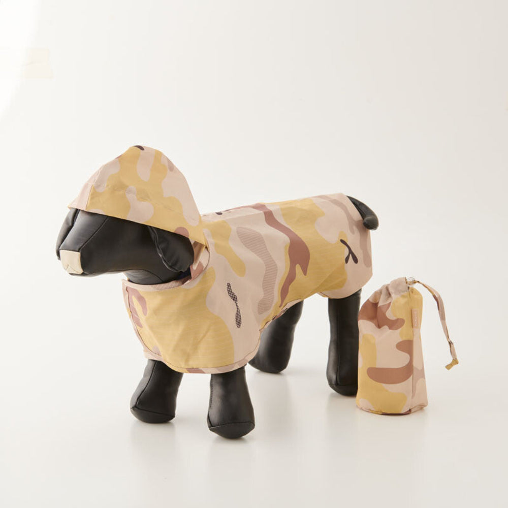 狗狗迷彩散步雨衣 - 小型犬M
