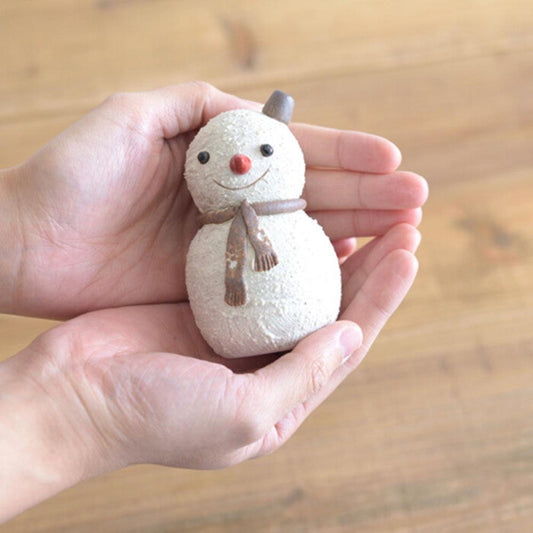 Mingshan Kiln Shinraku ware palm snowman