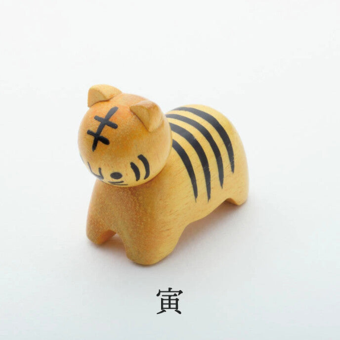 十二生肖造型木擺設