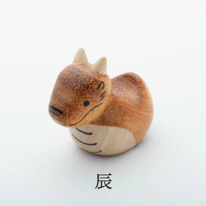 十二生肖造型木擺設