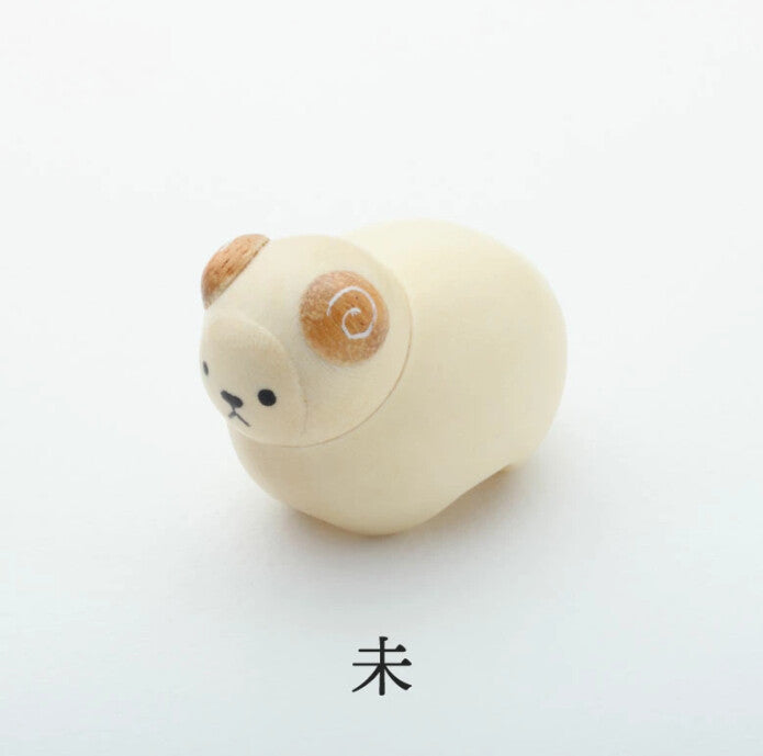 十二生肖造型木擺設