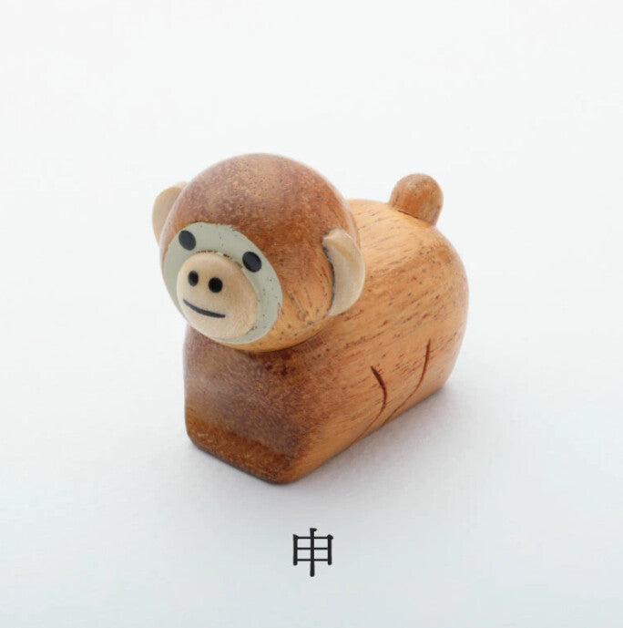 十二生肖造型木擺設