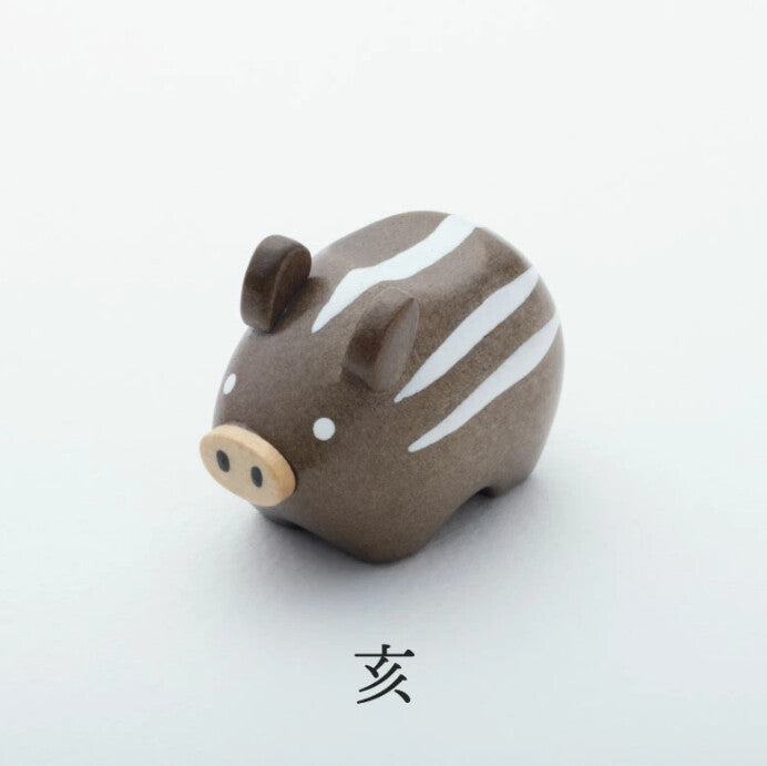 十二生肖造型木擺設