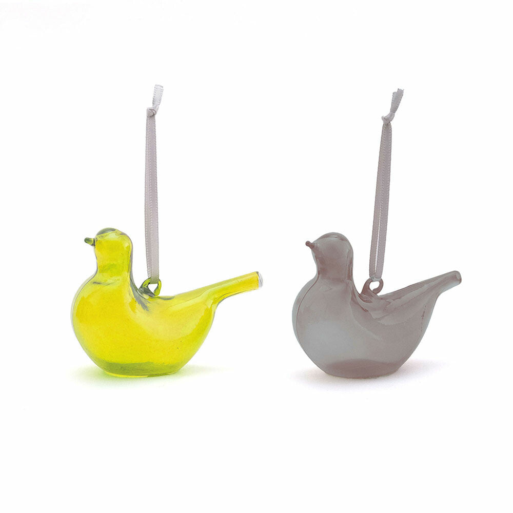鳥形玻璃飾品