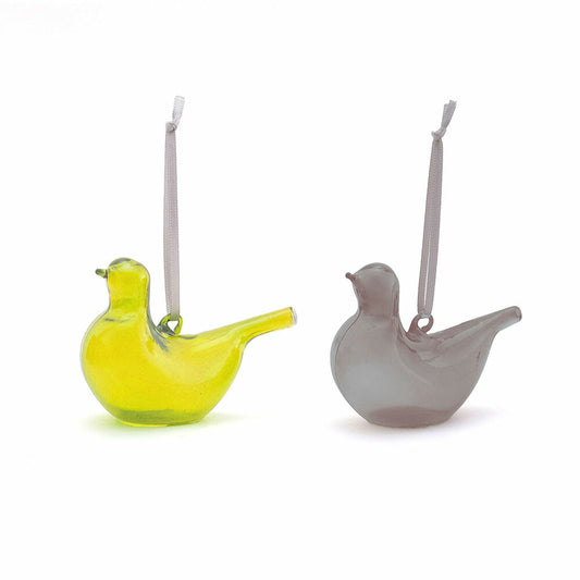 鳥形玻璃飾品