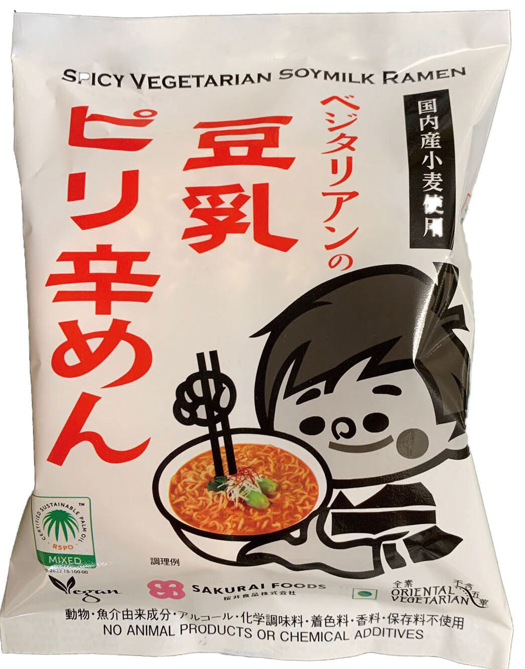 素食辣豆乳麵