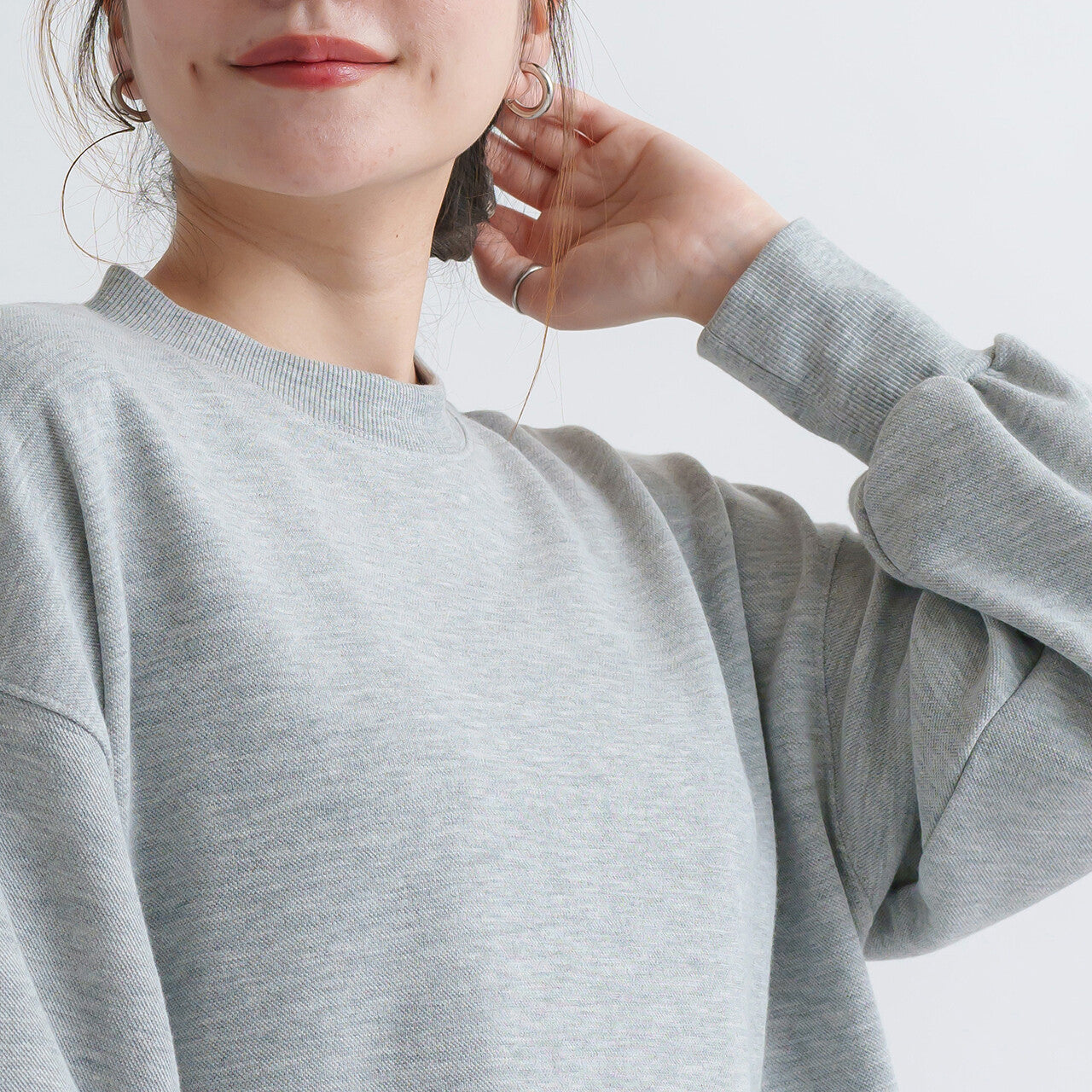 Solid Color Double Pocket Long Sleeve Top