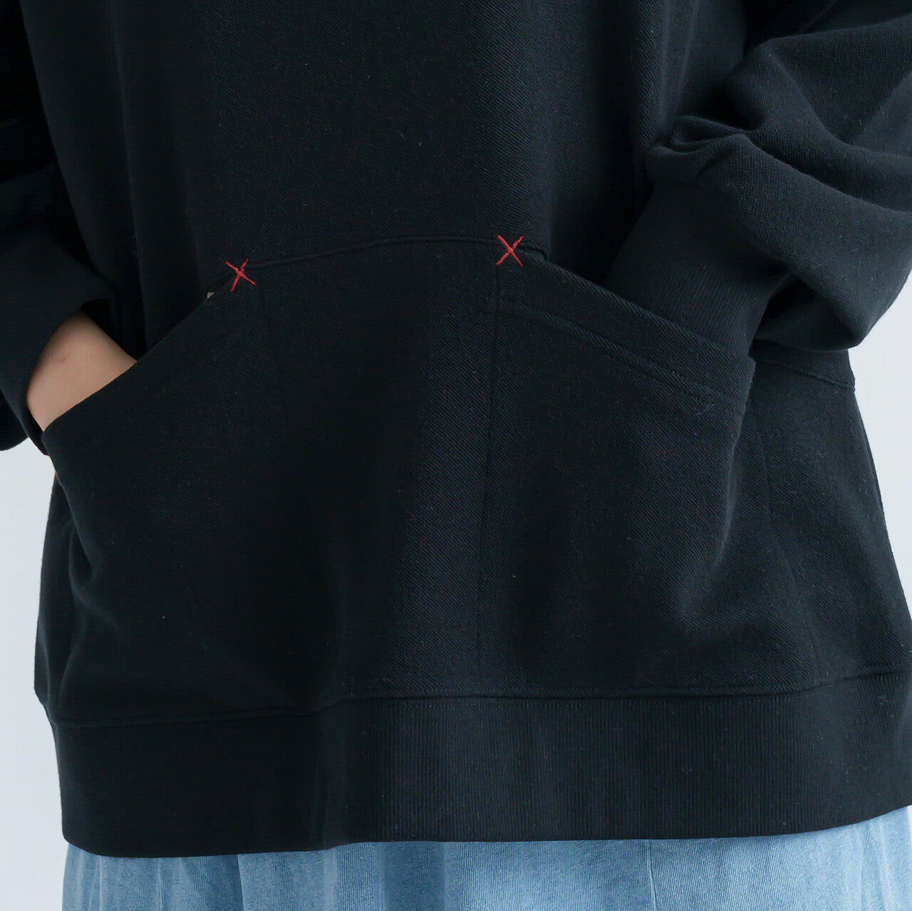 Solid Color Double Pocket Long Sleeve Top