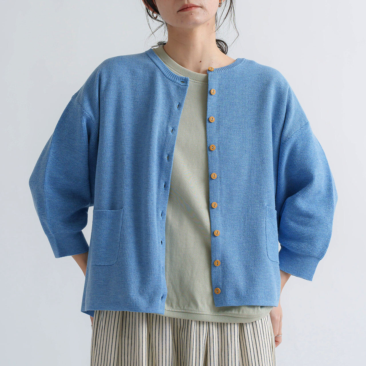 Milanese ribbed knitted jacket