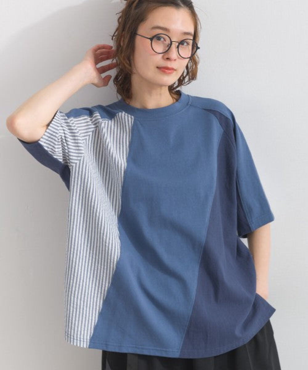 三色混搭寬鬆T-shirt