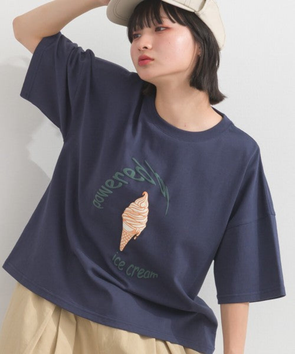 雪糕圖案寬鬆T-shirt