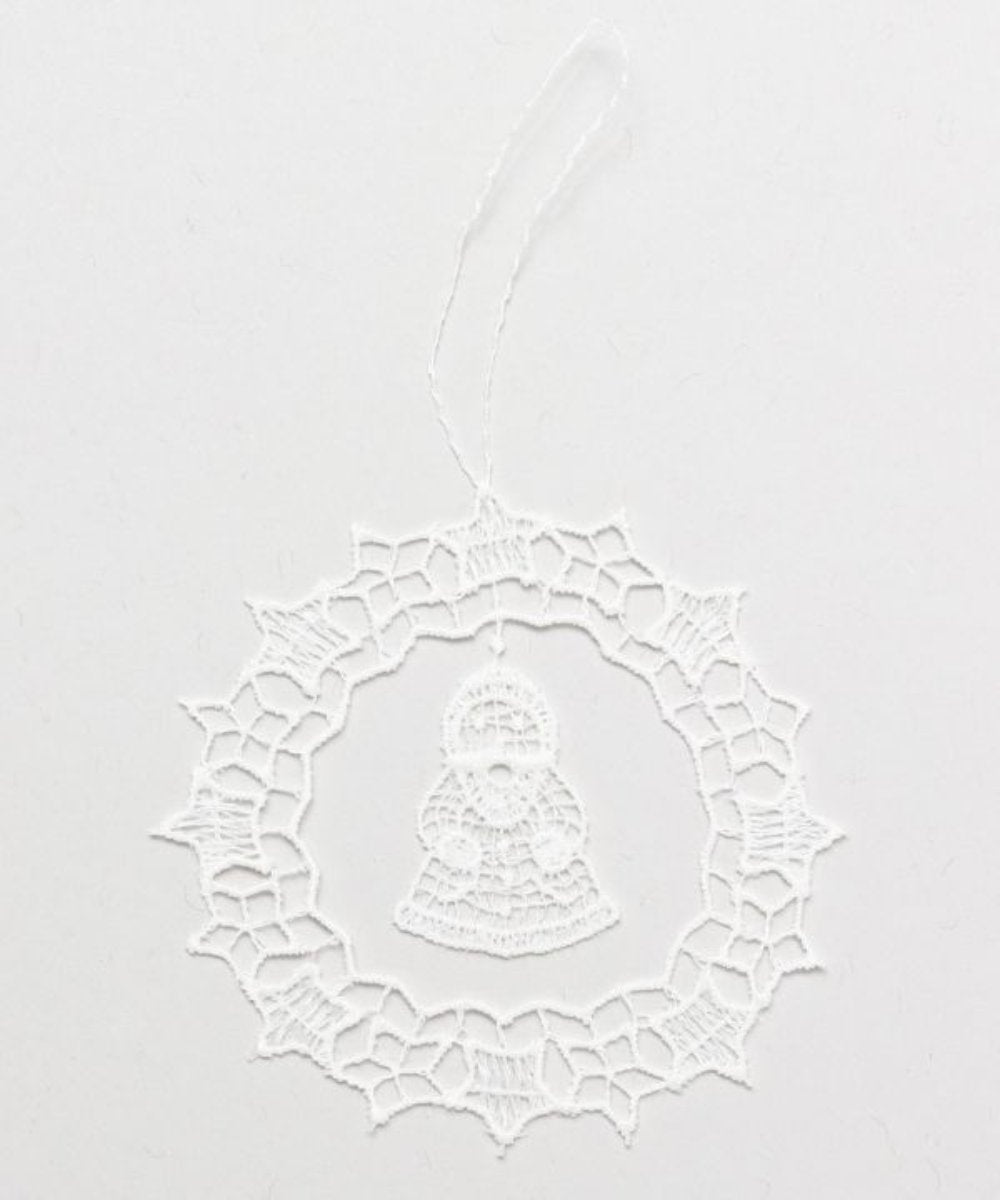 German hand-woven lace Christmas decoration