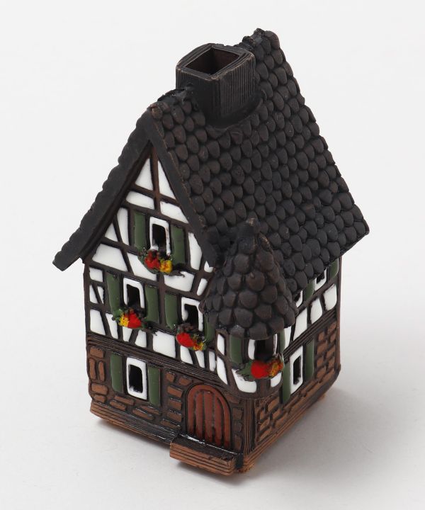 Long Cottage-European Cottage Ceramic Christmas Candle Holder (Made in Lithuania)