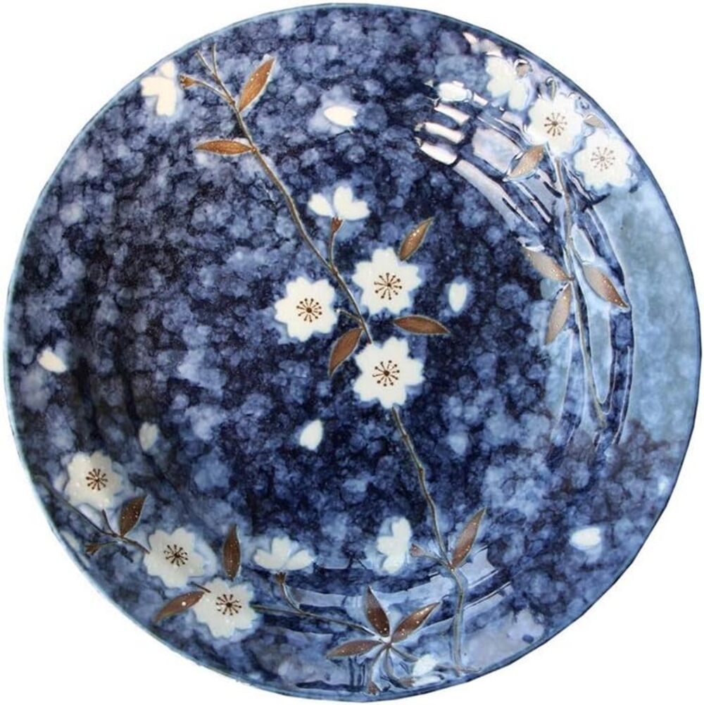 Minoyaki Sakura Series 19.6cm round plate 