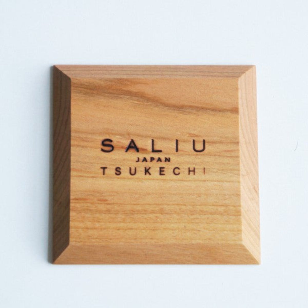 Mountain cherry wood coaster