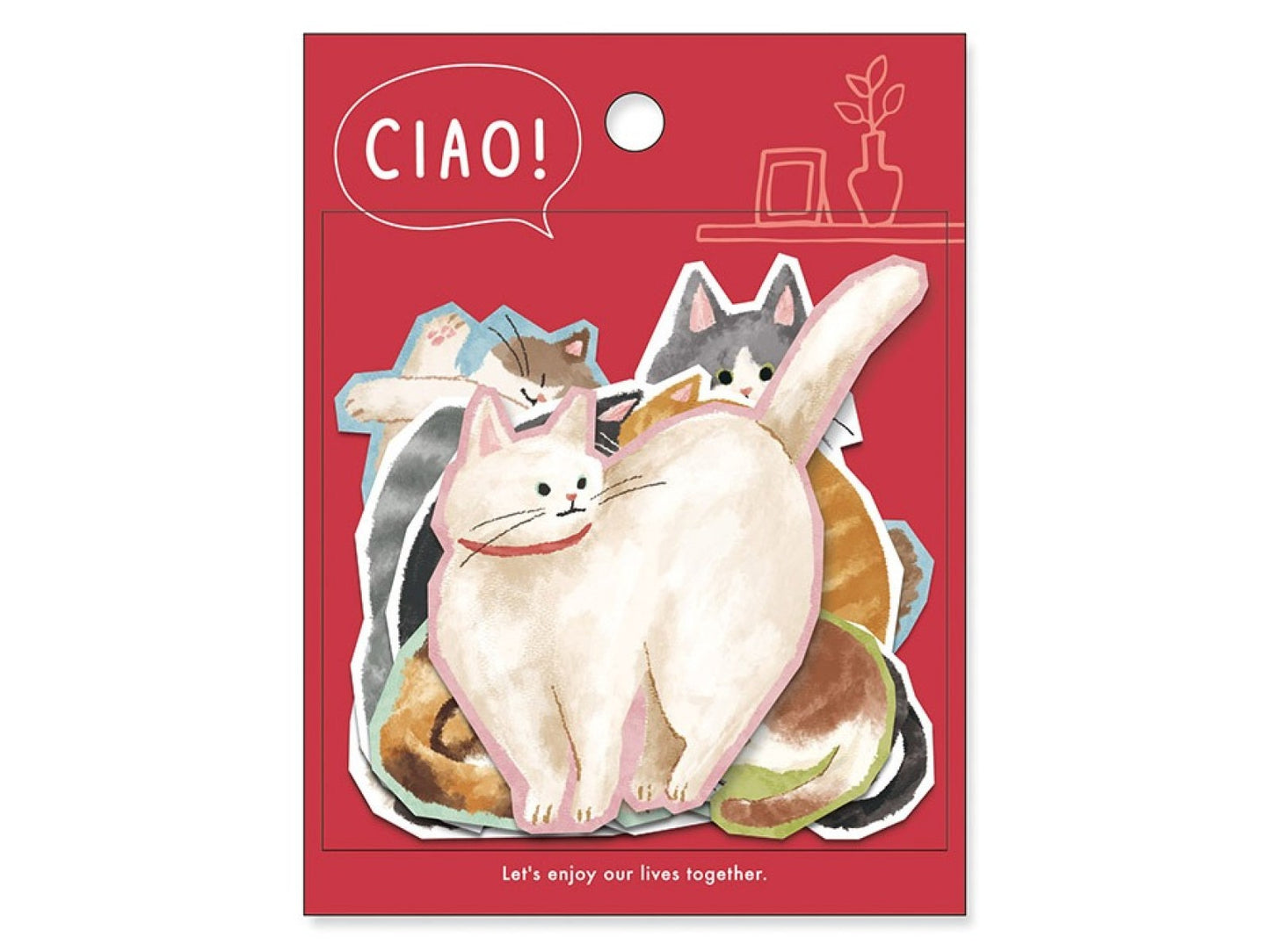 Ciao! 大尺寸貓咪貼紙