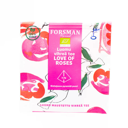 芬蘭Love of Roses玫瑰綠茶茶包