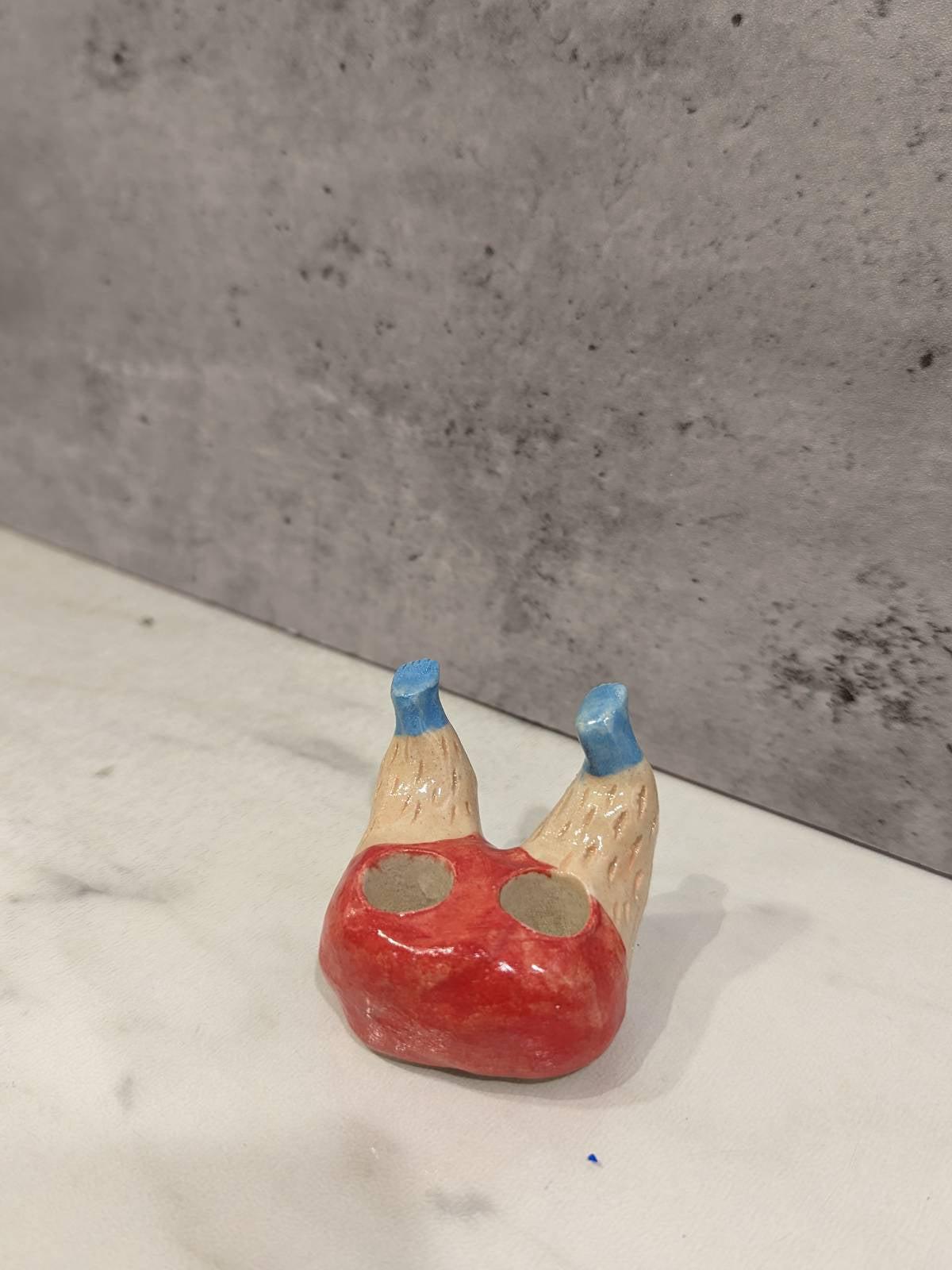 瓷器牙刷架-雙腳腿