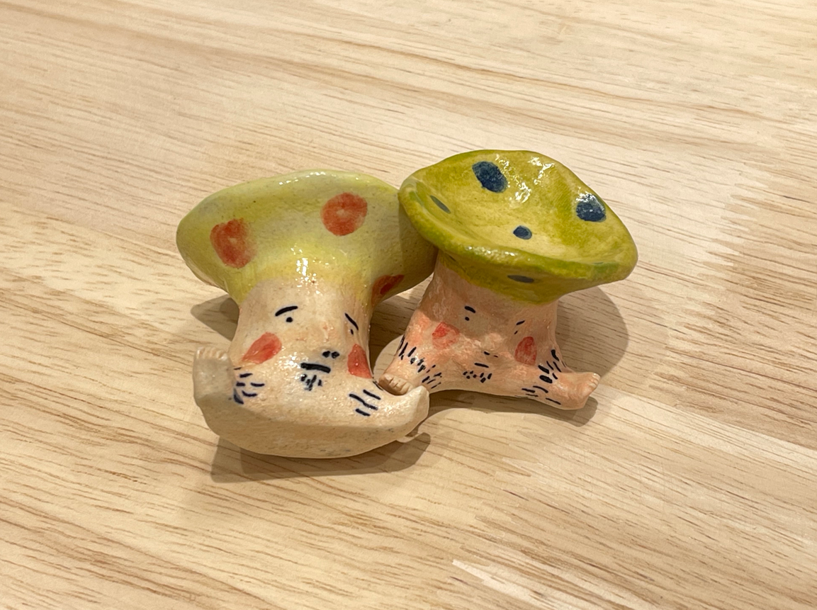 Porcelain doll - mini mushroom