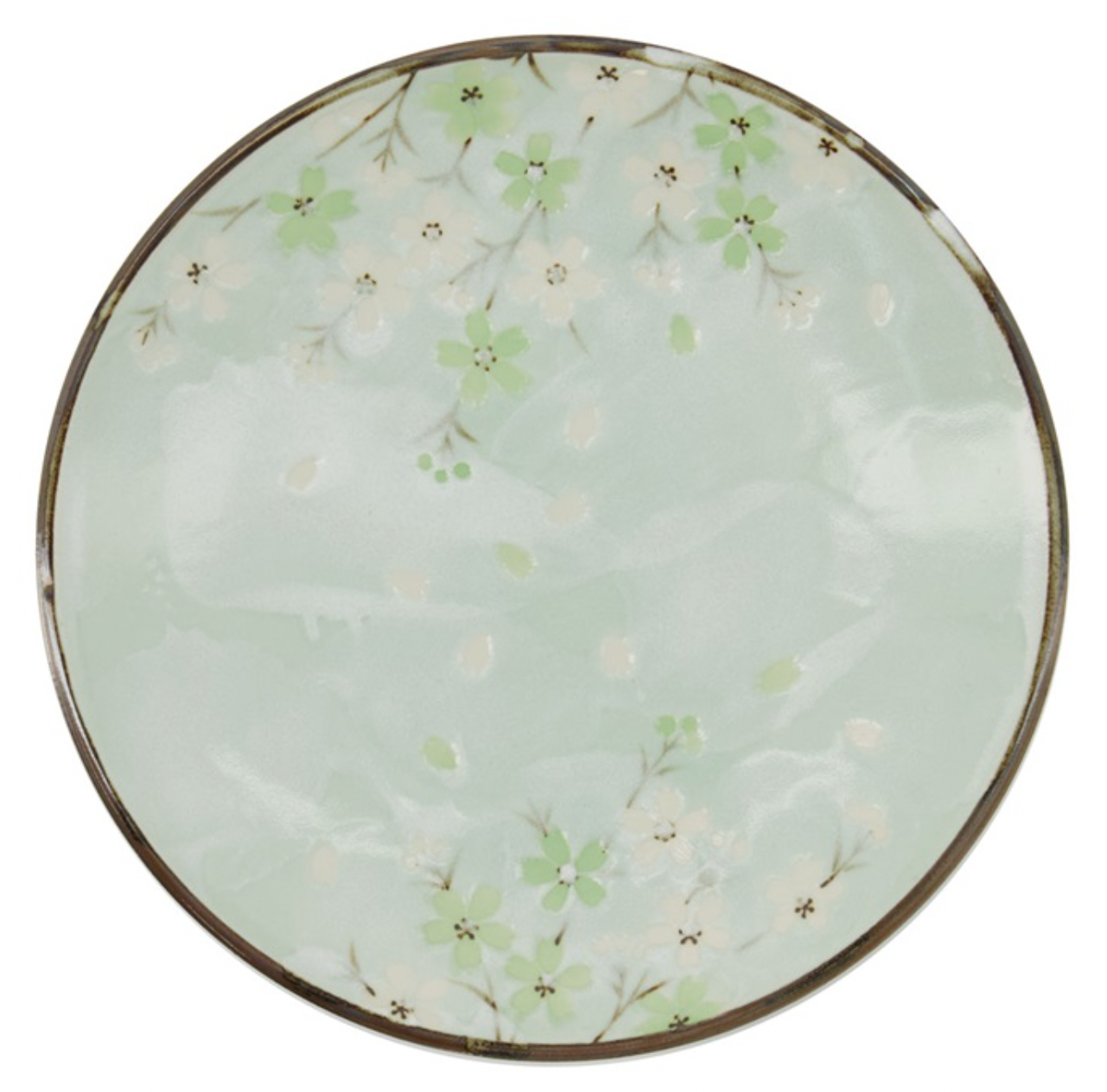 Minoyaki Sakura Series 19.6cm round plate 