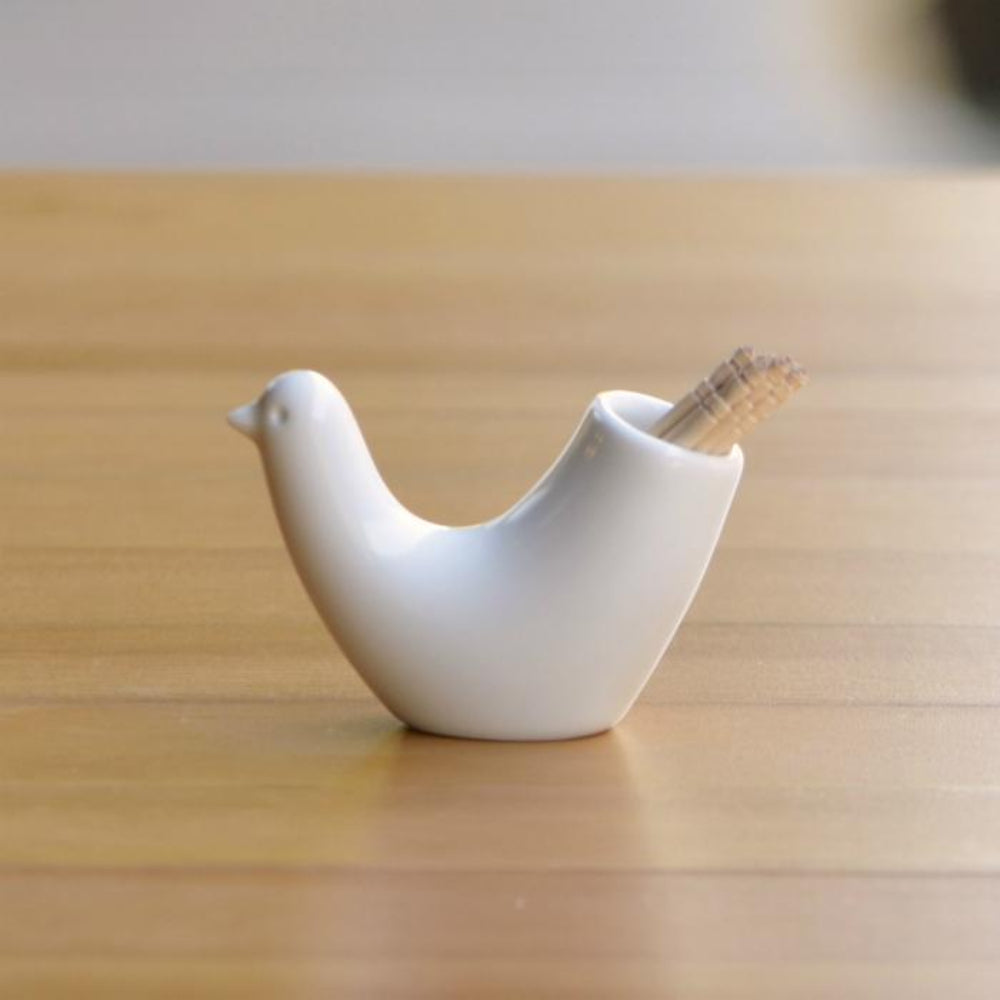 波佐見燒 鳥形牙籤筒