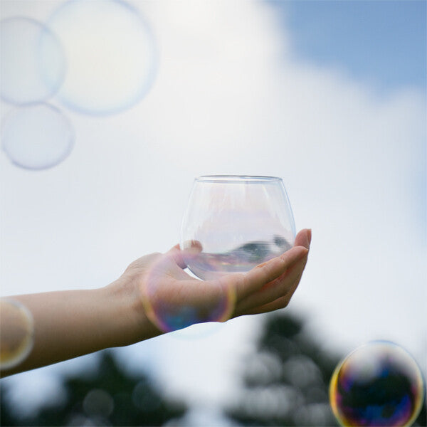 Bubble glass (with stirring stick)