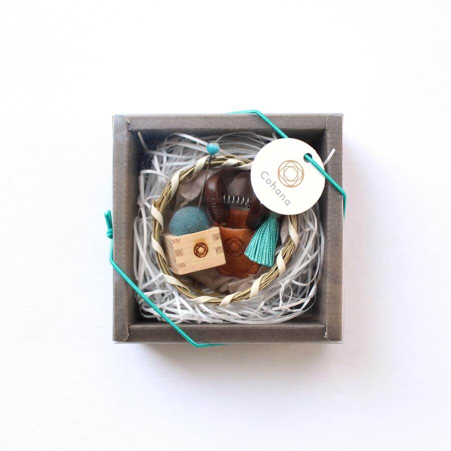 Guan の bean scissors and bean curd bag gift set