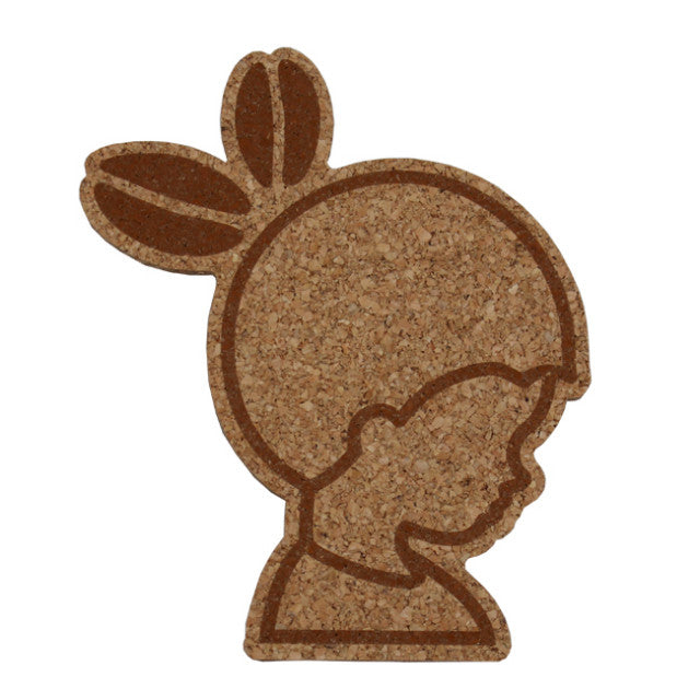INIC coaster (brown/white)
