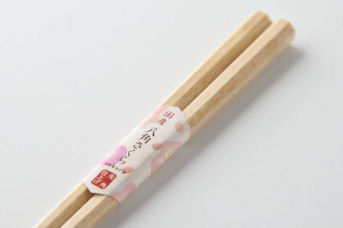 Japanese Octagonal Chopsticks (Sakura/Hinoki)