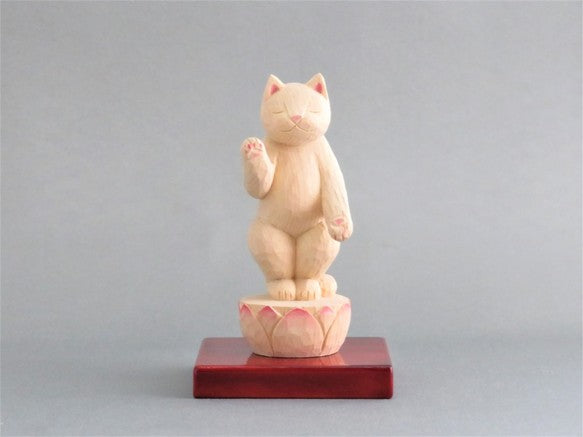 立ち阿弥陀猫　猫仏