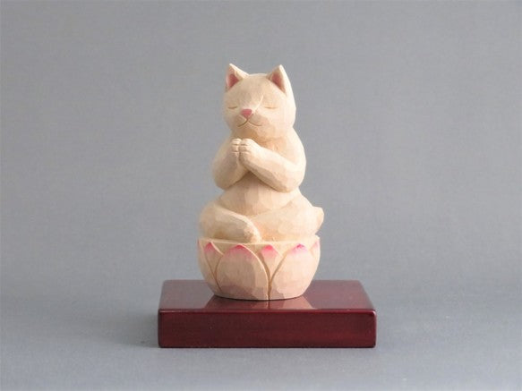 合掌猫　猫仏