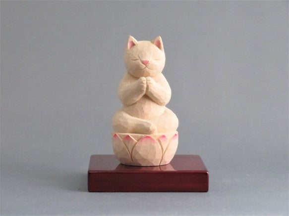 合掌猫　猫仏