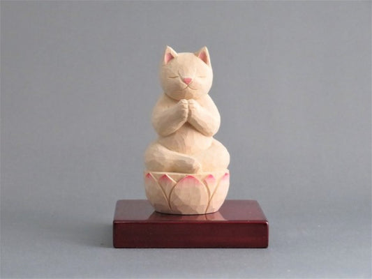合掌猫　猫仏