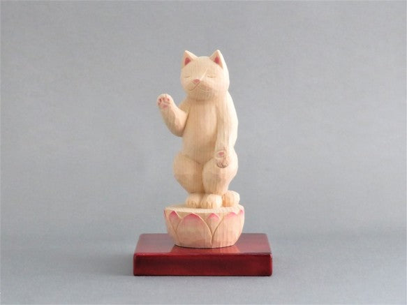立ち阿弥陀猫　猫仏